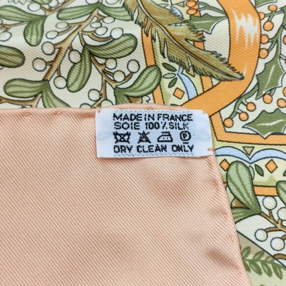 HERMES Black Silk Scarf - Picture 4 of 9